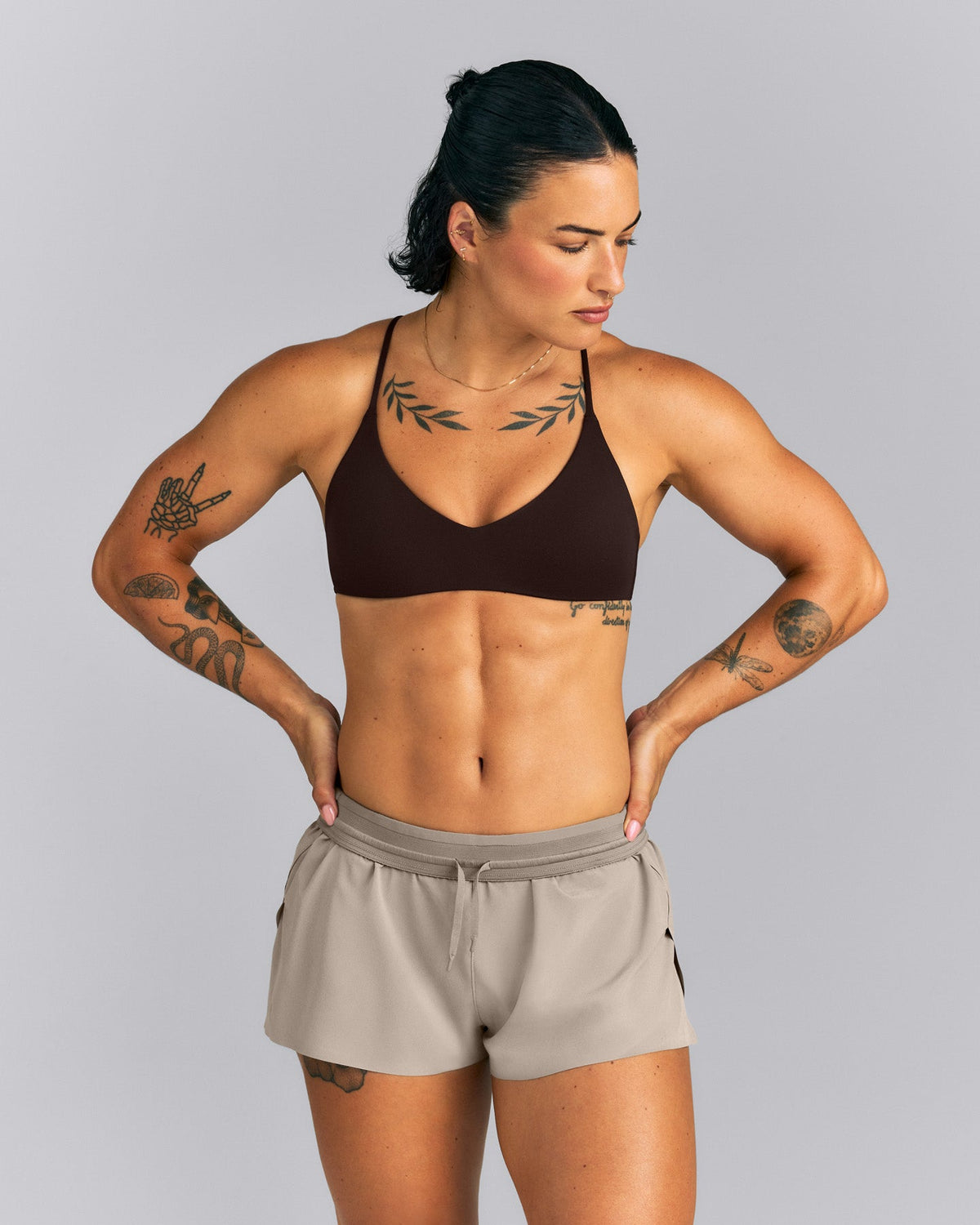 Oner Active EasyLift™ Ultra Minimal Bralette | Dark 70% Cocoa