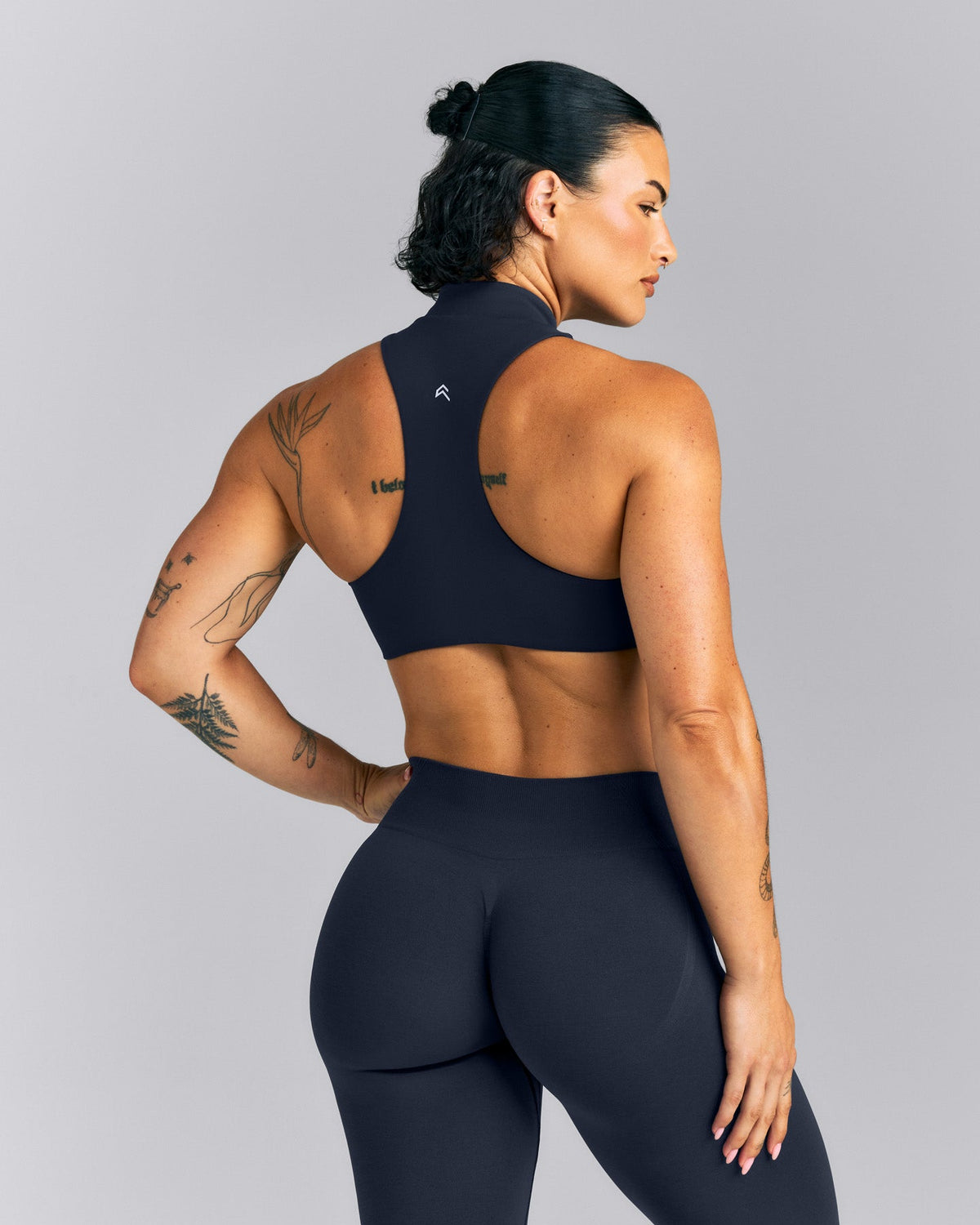 Oner Active EasyLift™ Zip High Neck Sports Bra | True Blue