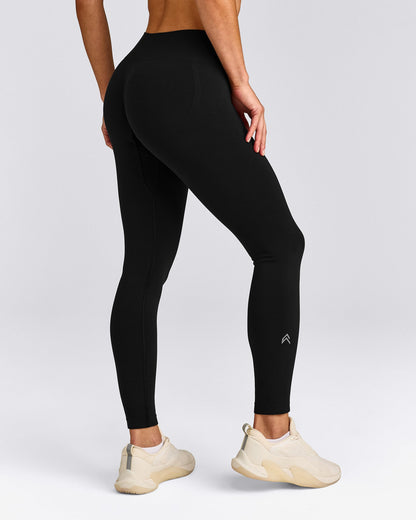 Oner Active EffortlessLift™ Seamless Mid Rise Leggings | Black