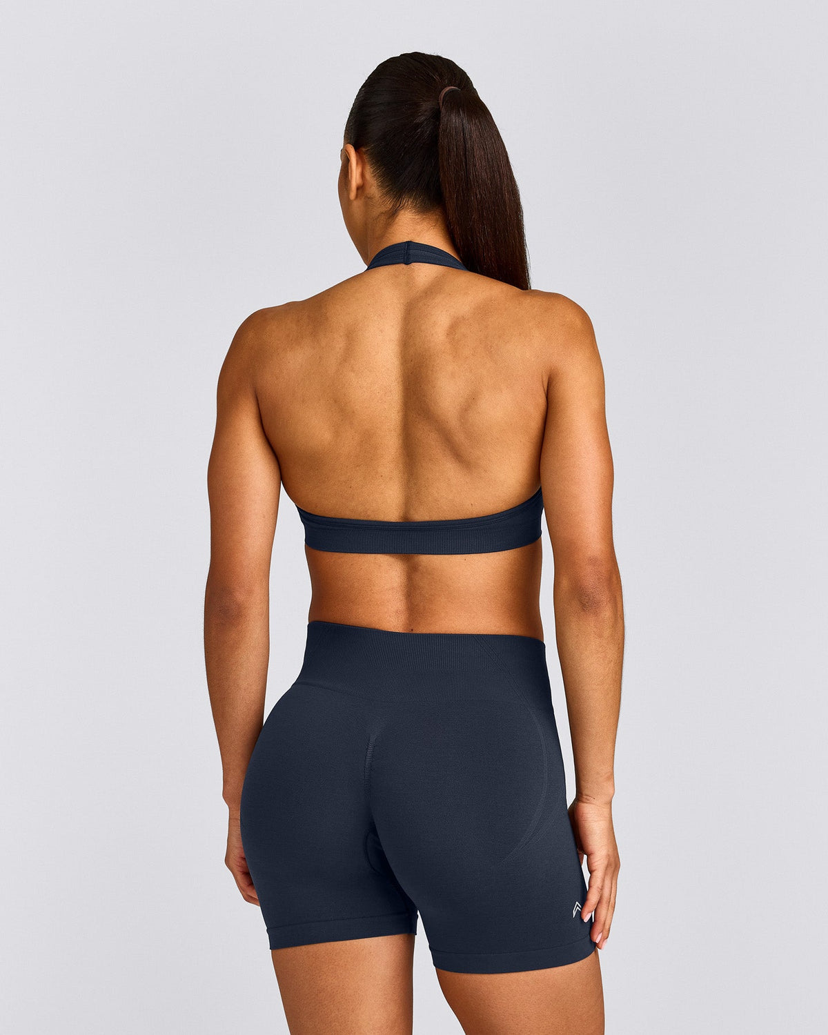 Oner Active EffortlessLift™ Seamless Halter Neck Sports Bra | True Blue