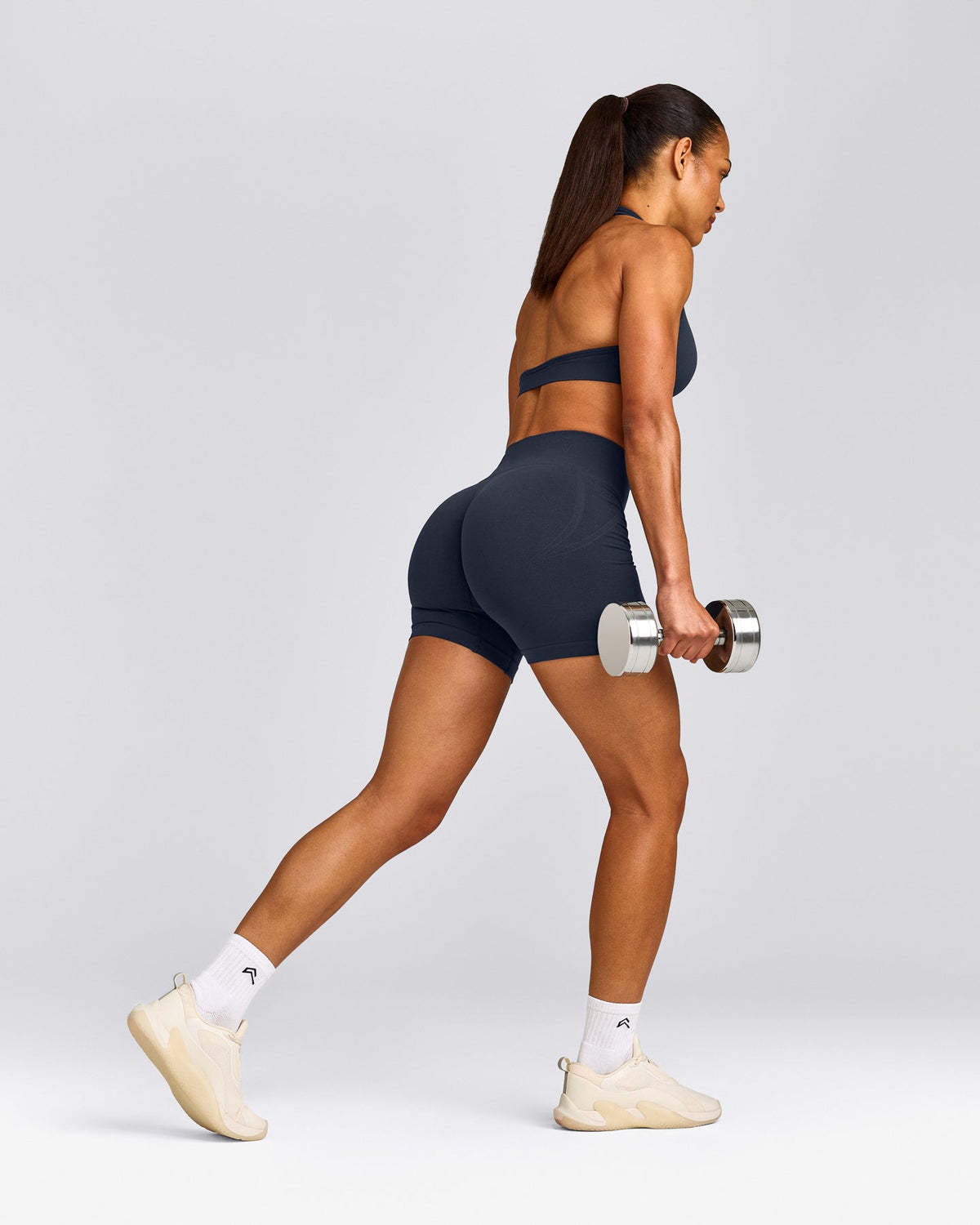 Oner Active EffortlessLift™ Seamless Mid Rise Shorts | True Blue