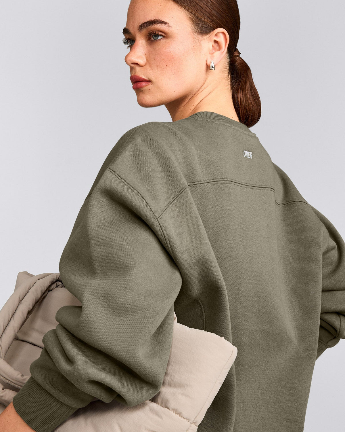 Oner Active Foundations Cosy Crew Neck Sweatshirt | Alpine Green