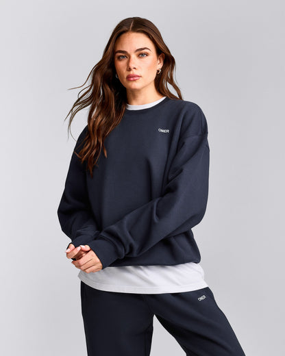 Oner Active Foundations Cosy Crew Neck Sweatshirt | True Blue