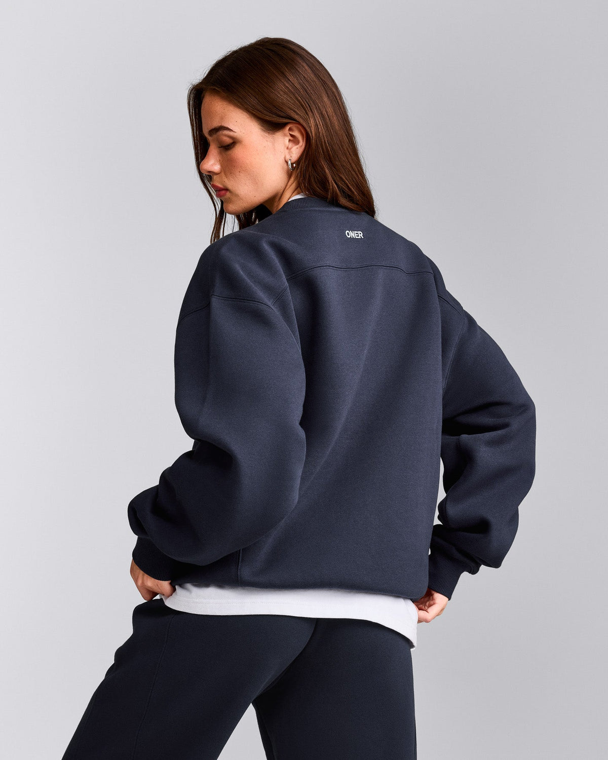 Oner Active Foundations Cosy Crew Neck Sweatshirt | True Blue