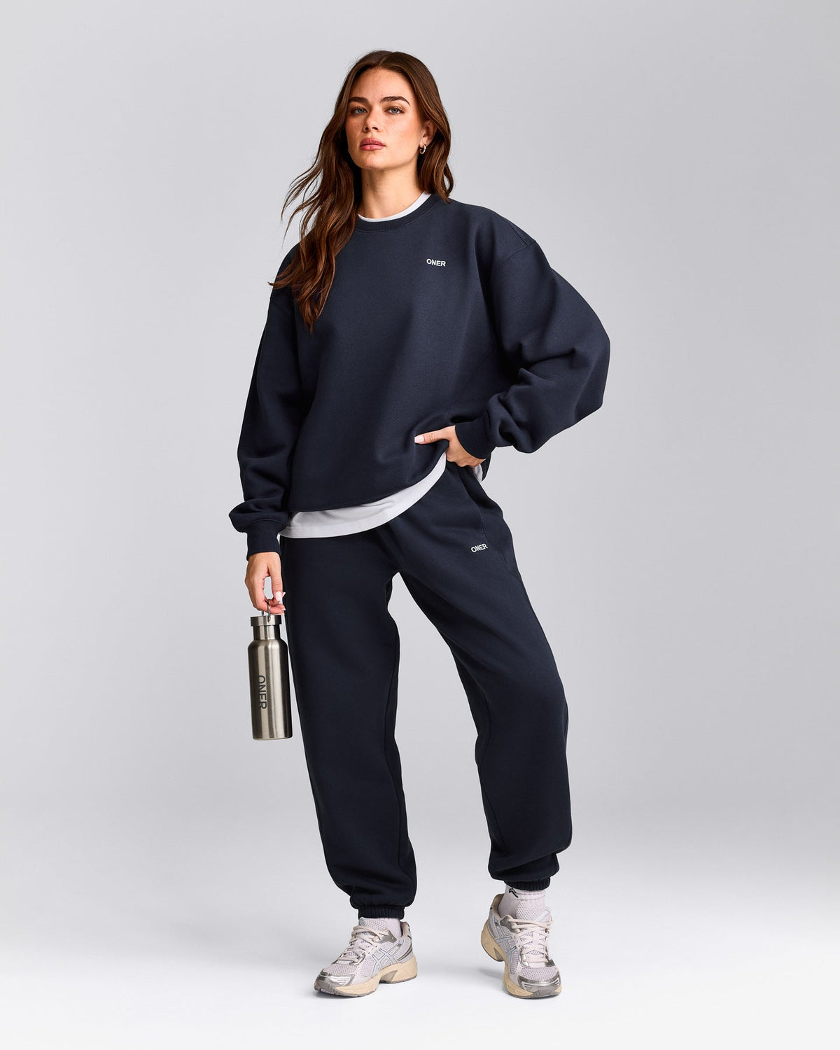 Oner Active Foundations Cosy Crew Neck Sweatshirt | True Blue
