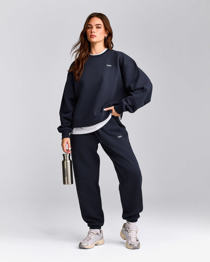 Oner Active Foundations Cosy Crew Neck Sweatshirt | True Blue