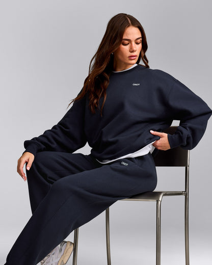 Oner Active Foundations Cosy Crew Neck Sweatshirt | True Blue