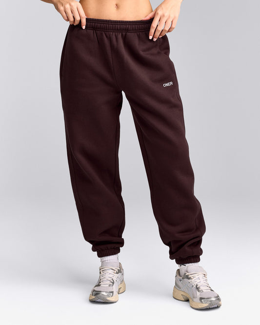 Oner Active Foundations Cosy Sweatpants | Plum Brown