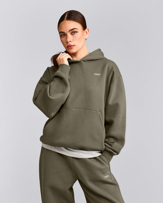 Oner Active Foundations Cosy Hoodie | Alpine Green