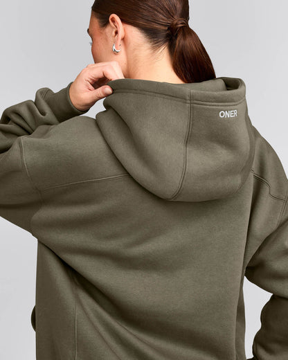 Oner Active Foundations Cosy Hoodie | Alpine Green
