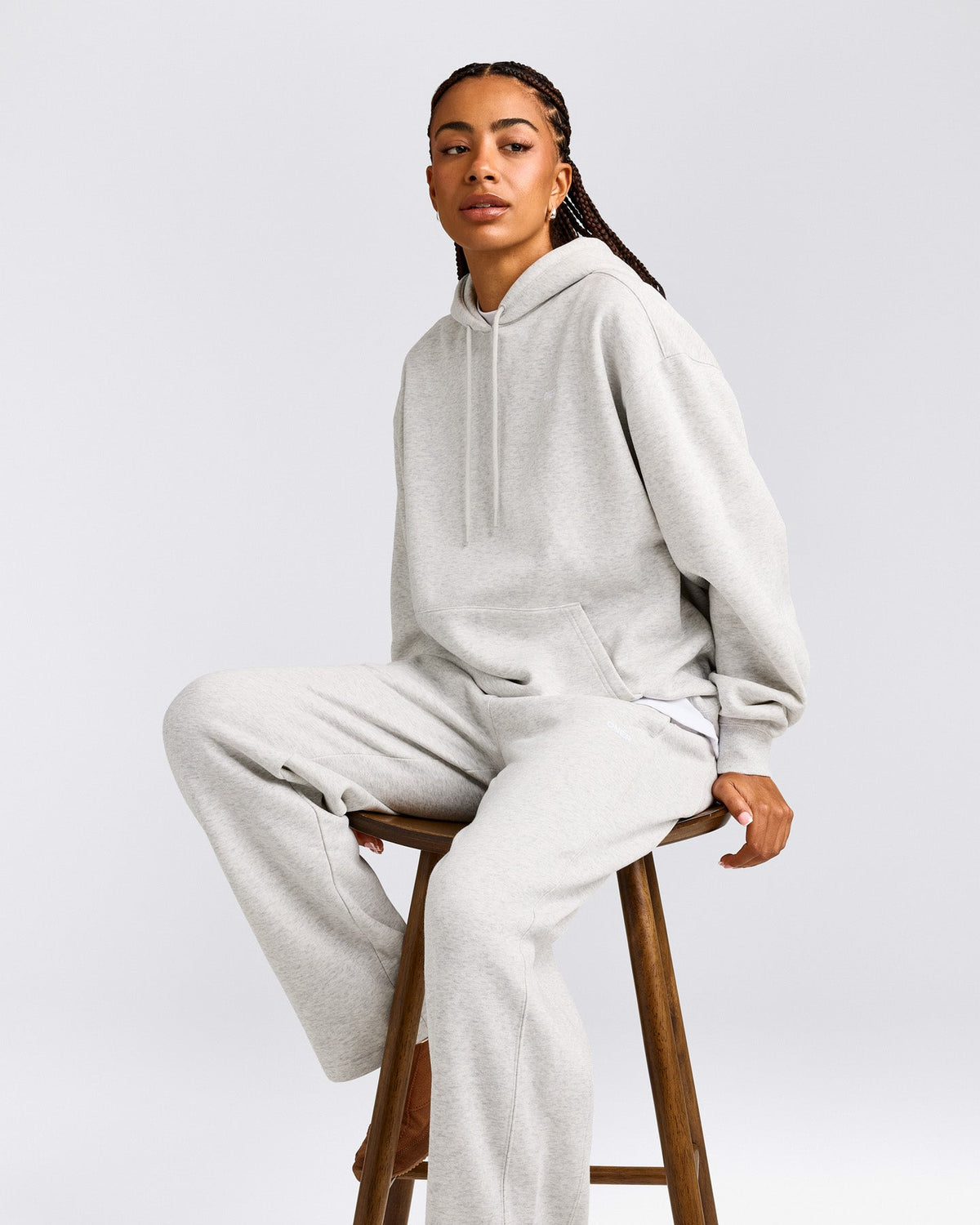 Oner Active Foundations Cosy Hoodie | Light Gray Marl