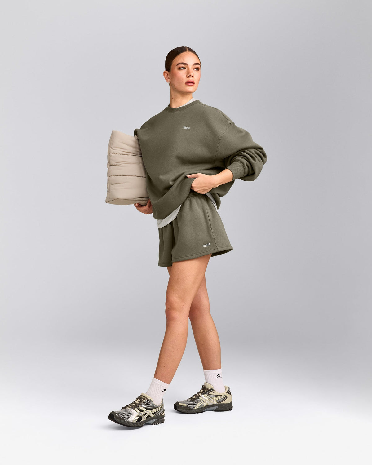 Oner Active Foundations Cosy Oversized Sweatshirt | Alpine Green