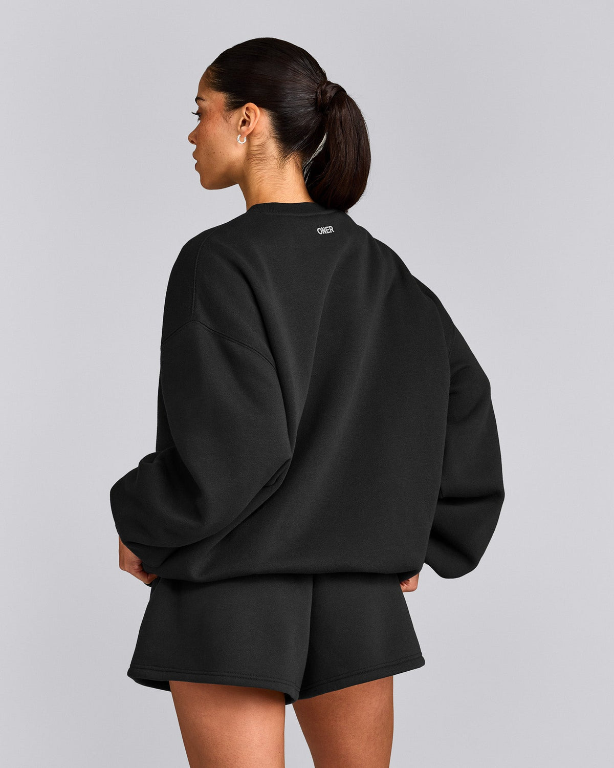 Oner Active Foundations Cosy Oversized Sweatshirt | Soft Black