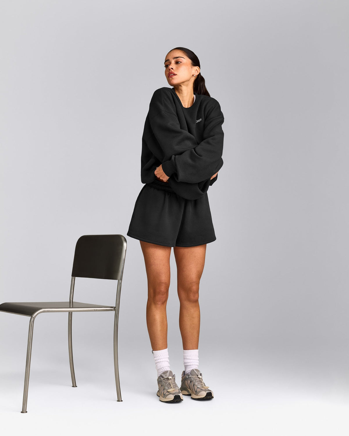 Oner Active Foundations Cosy Oversized Sweatshirt | Soft Black