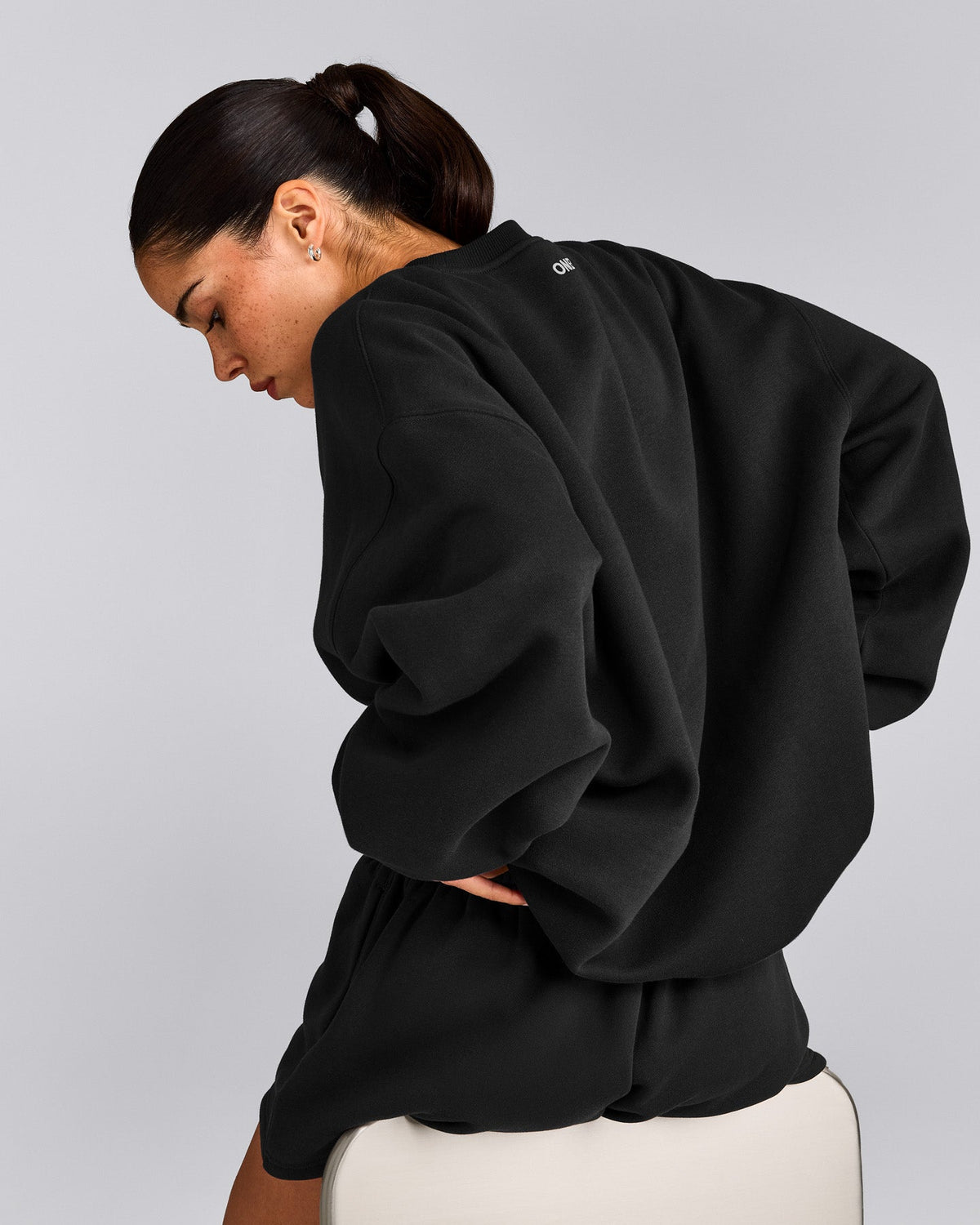 Oner Active Foundations Cosy Oversized Sweatshirt | Soft Black