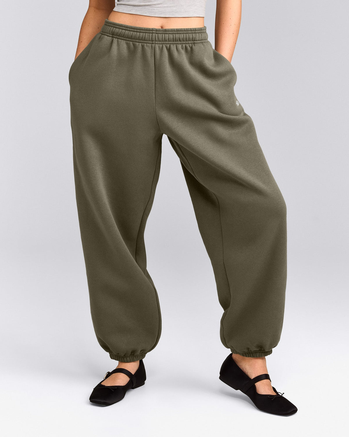 Oner Active Foundations Cosy Oversized Sweatpants | Alpine Green