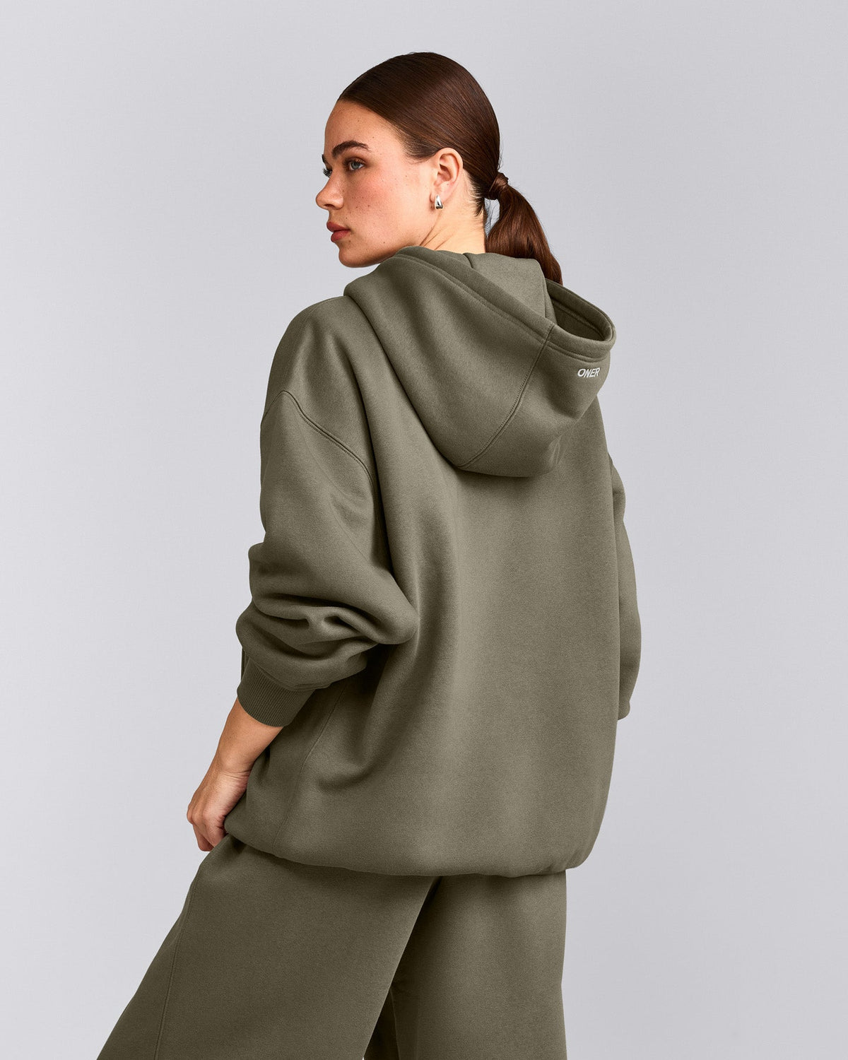 Oner Active Foundations Cosy Oversized Hoodie | Alpine Green