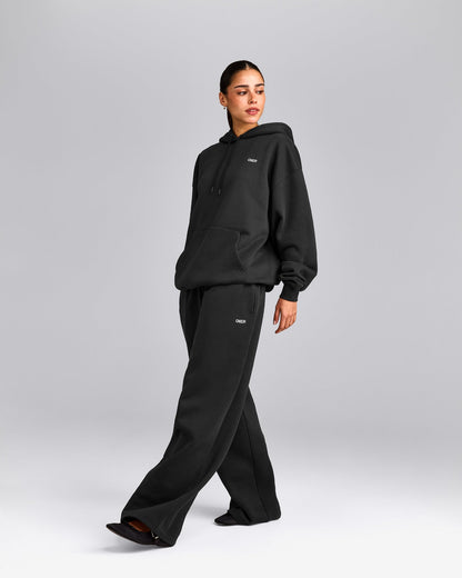 Oner Active Foundations Cosy Oversized Hoodie | Soft Black