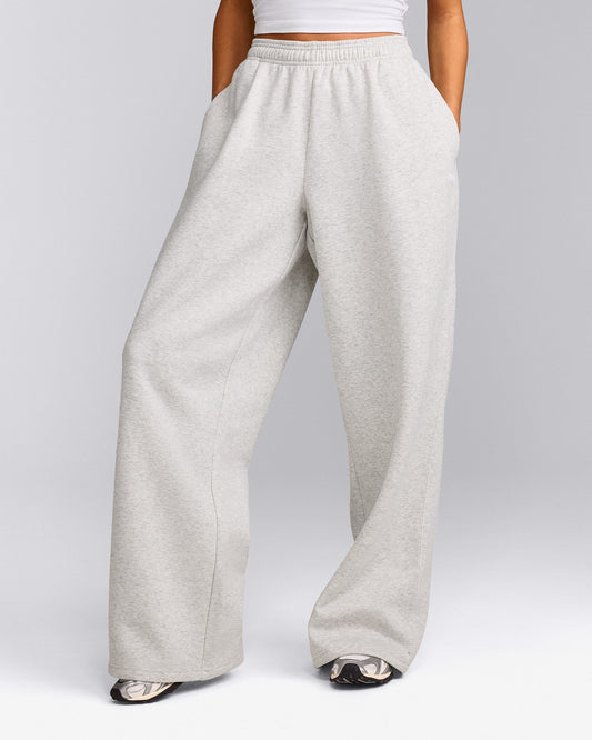 Oner Active Foundations Cosy Oversized Straight Leg Sweatpants | Light Gray Marl
