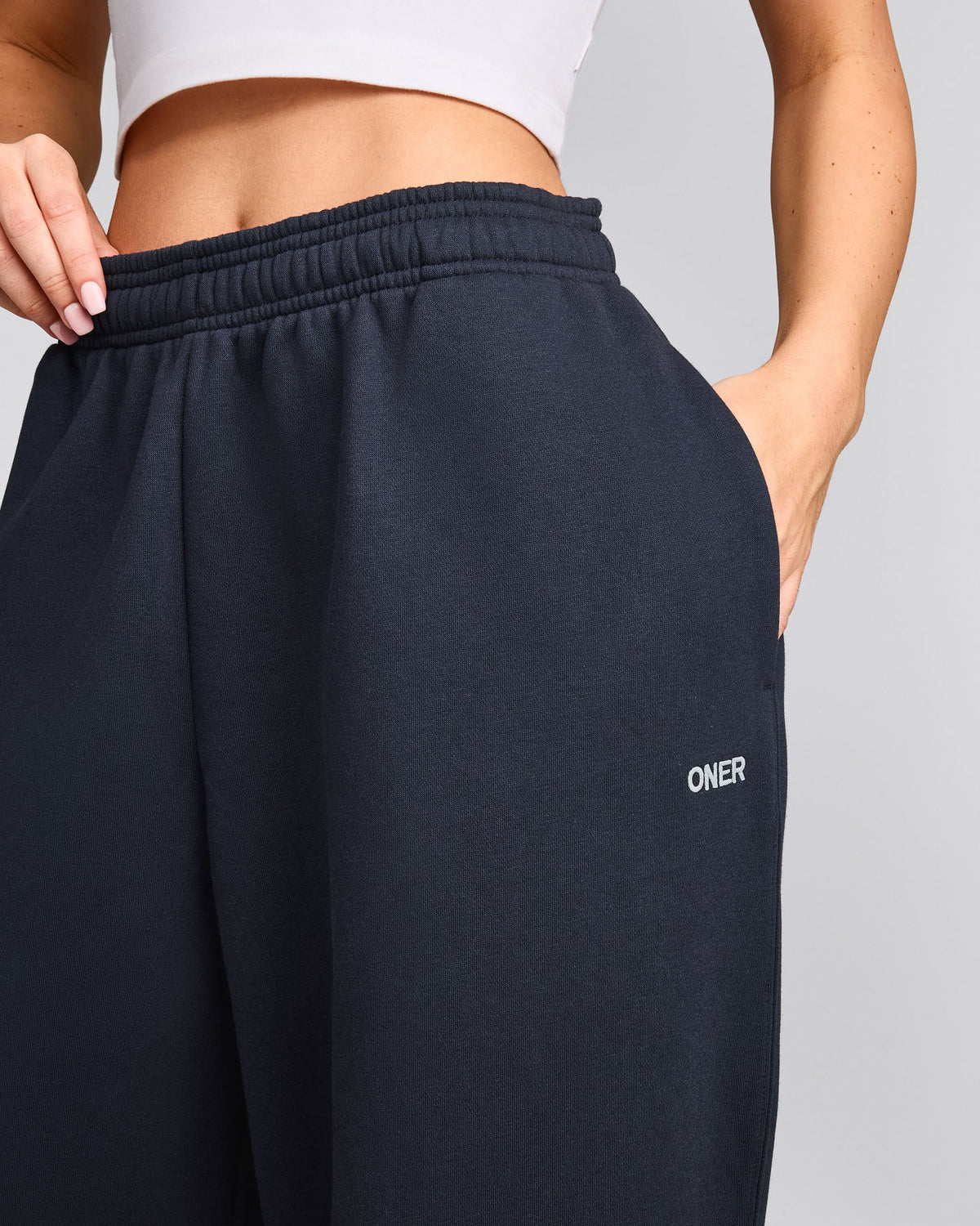Oner Active Foundations Cosy Oversized Straight Leg Sweatpants | True Blue
