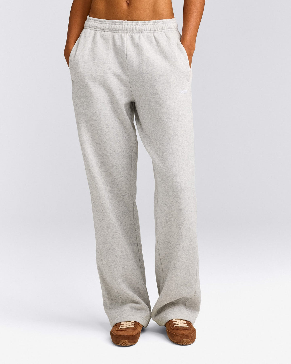 Oner Active Foundations Cosy Straight Leg Sweatpants | Light Gray Marl