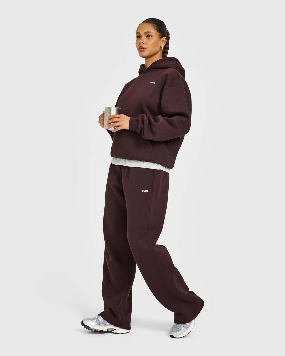 Oner Active Foundations Hoodie | Plum Brown