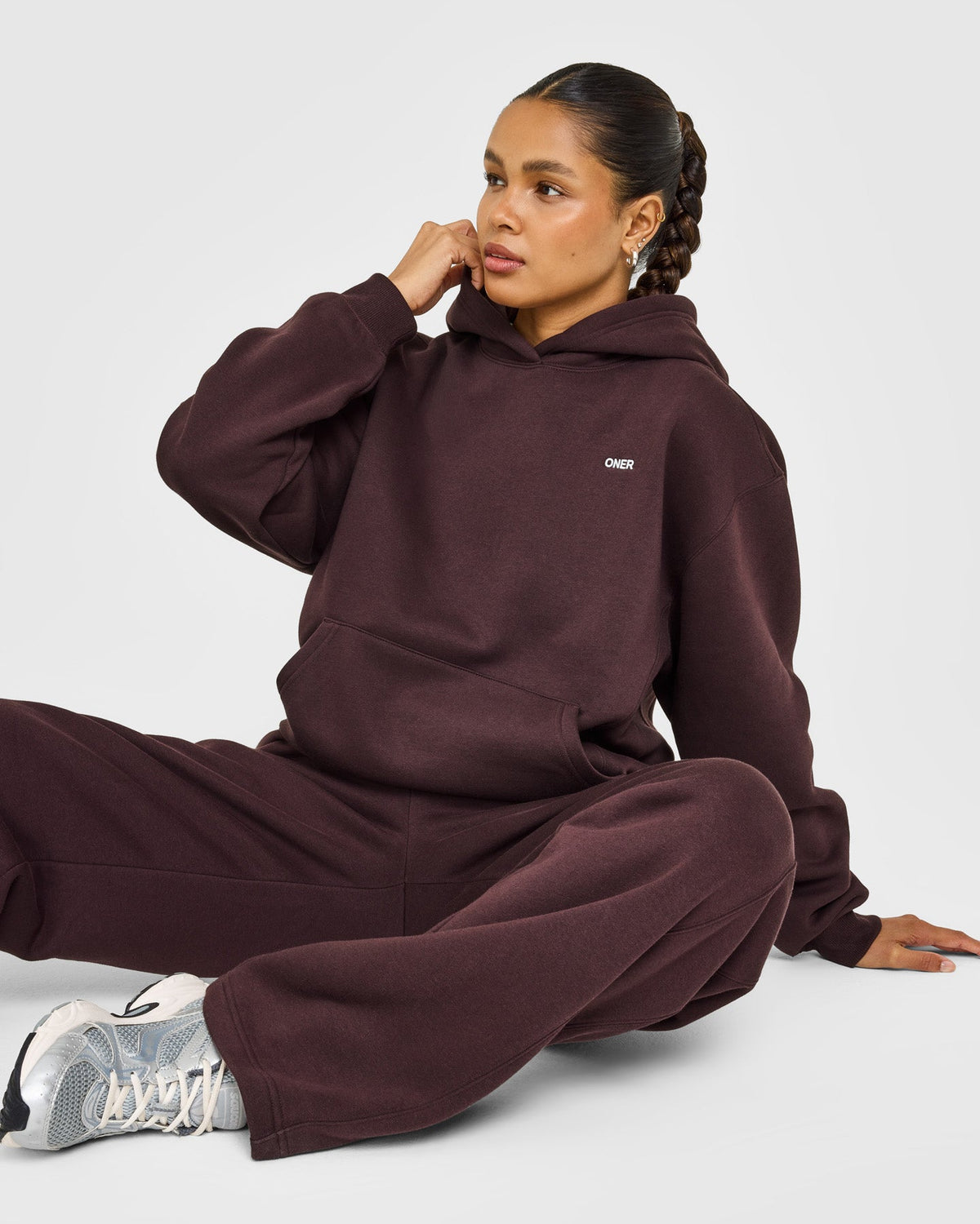 Oner Active Foundations Hoodie | Plum Brown