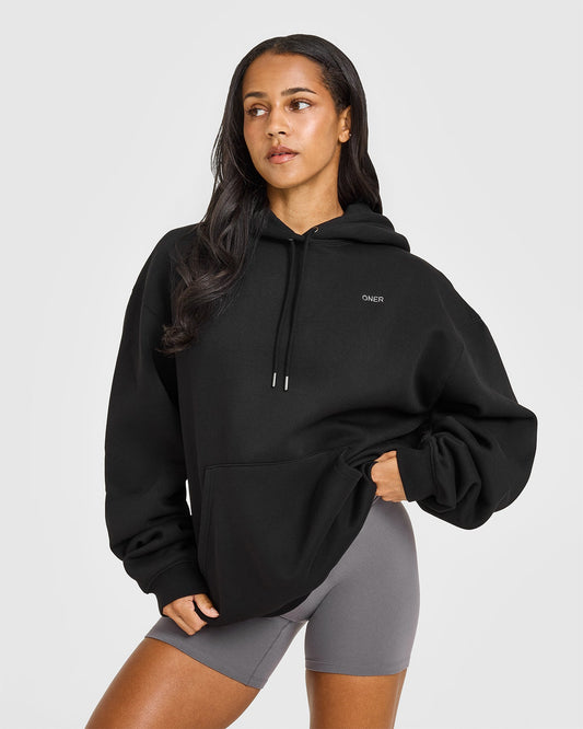 Oner Active Foundations Oversized Hoodie | Black