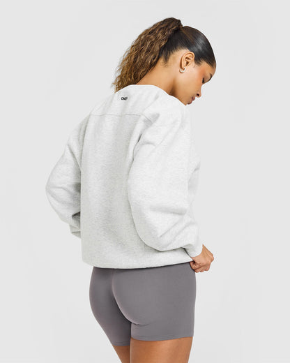 Oner Active Foundations Oversized Sweatshirt | Light Gray Marl
