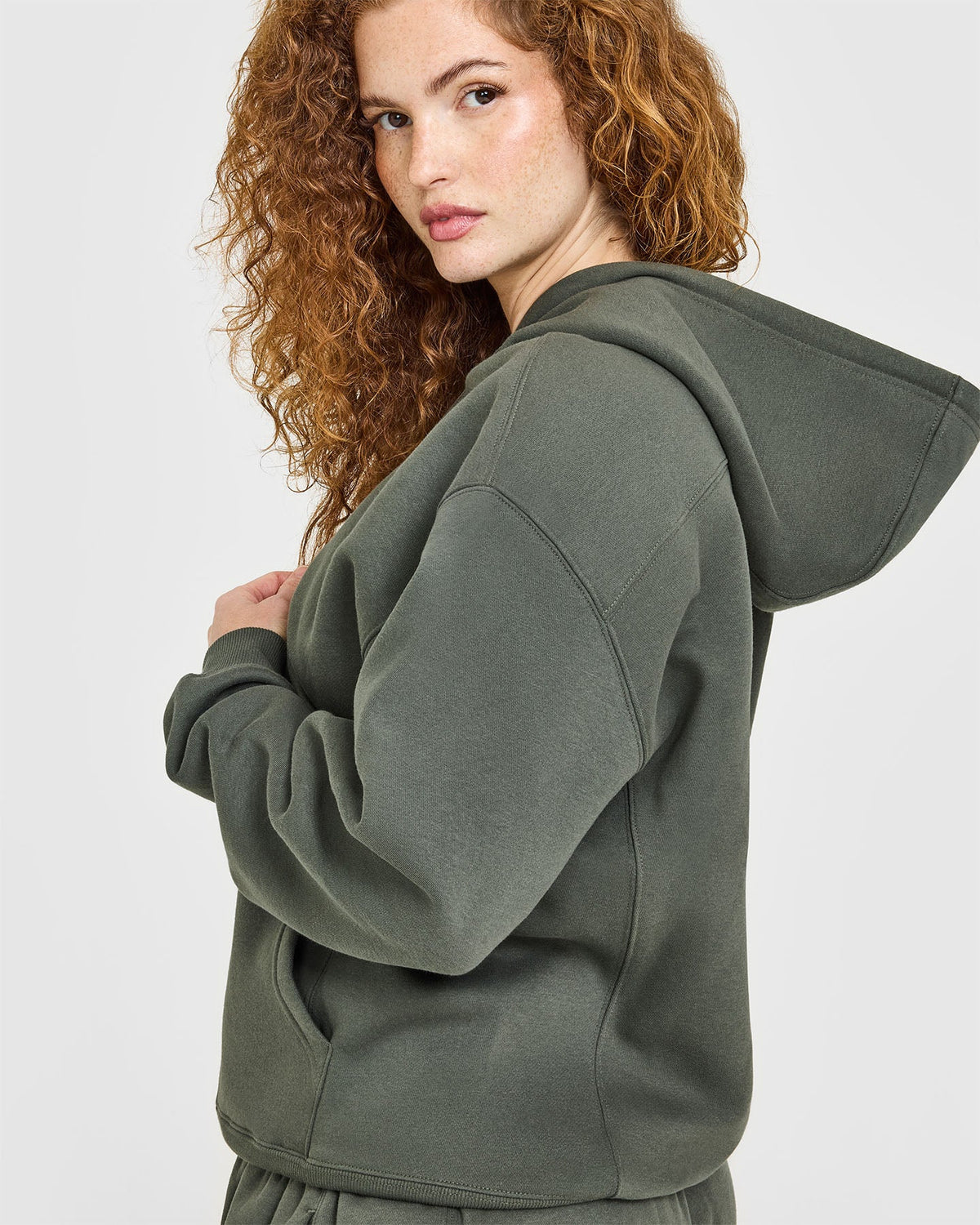 Oner Active Foundations Zip Up Hoodie | Dark Khaki