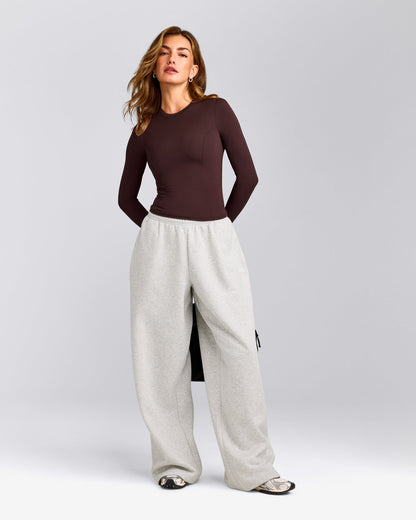 Oner Active Mellow™ Motion Crew Neck Long Sleeve Top | Plum Brown