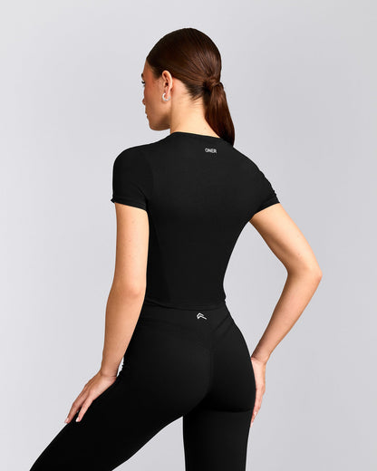 Oner Active Mellow™ Motion Crew Neck Mid Top | Black