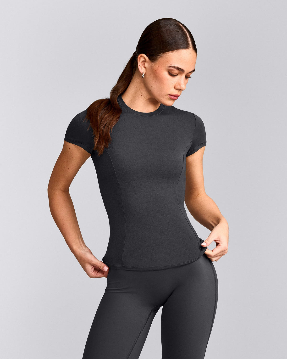 Oner Active Mellow™ Motion Crew Neck Top | Coal