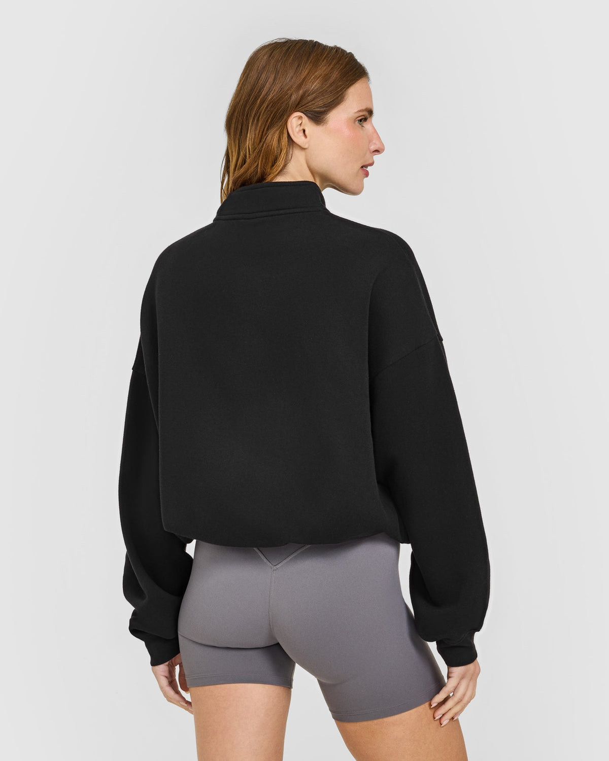 Oner Active Mid Weight 1/4 Zip Sweatshirt | Soft Black