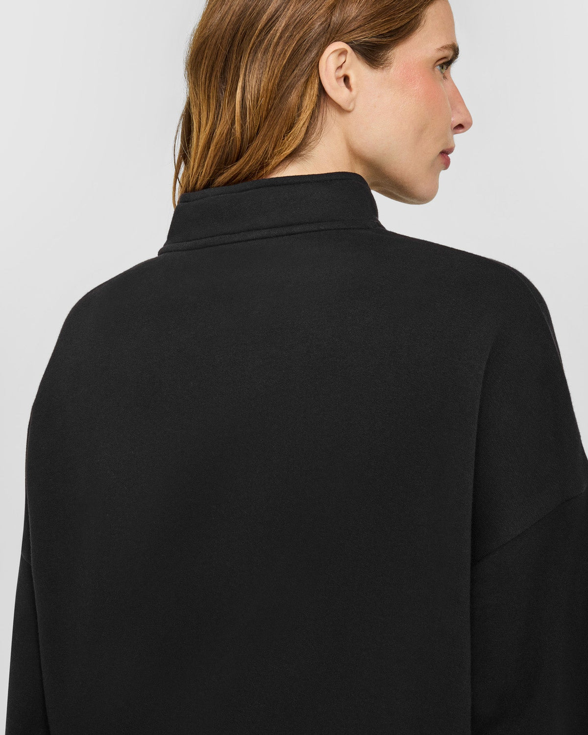 Oner Active Mid Weight 1/4 Zip Sweatshirt | Soft Black
