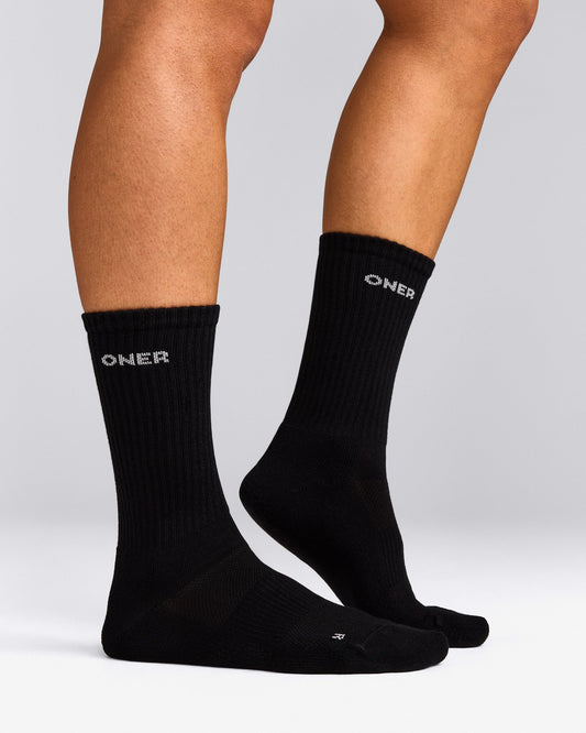 Oner Active Oner Long Crew Socks 1 Pack | Black