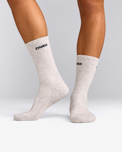 Oner Active Oner Long Crew Socks 1 Pack | Gray Marl