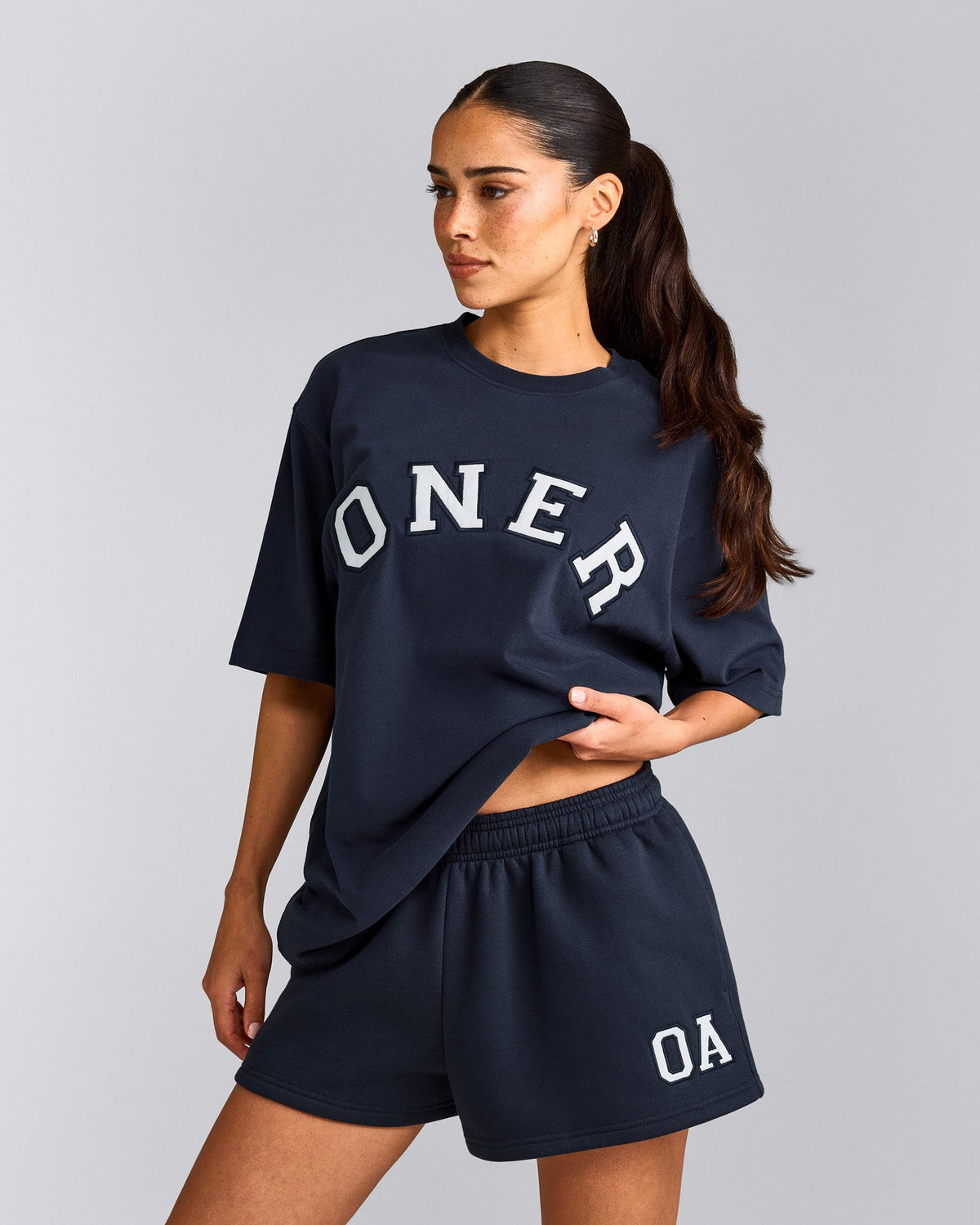 Oner Active Oversized Girlfriend Washed T-Shirt | True Blue