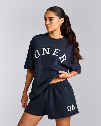 Oner Active Oversized Girlfriend Washed T-Shirt | True Blue