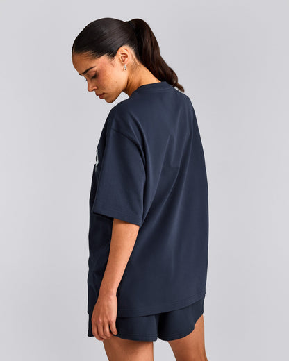 Oner Active Oversized Girlfriend Washed T-Shirt | True Blue