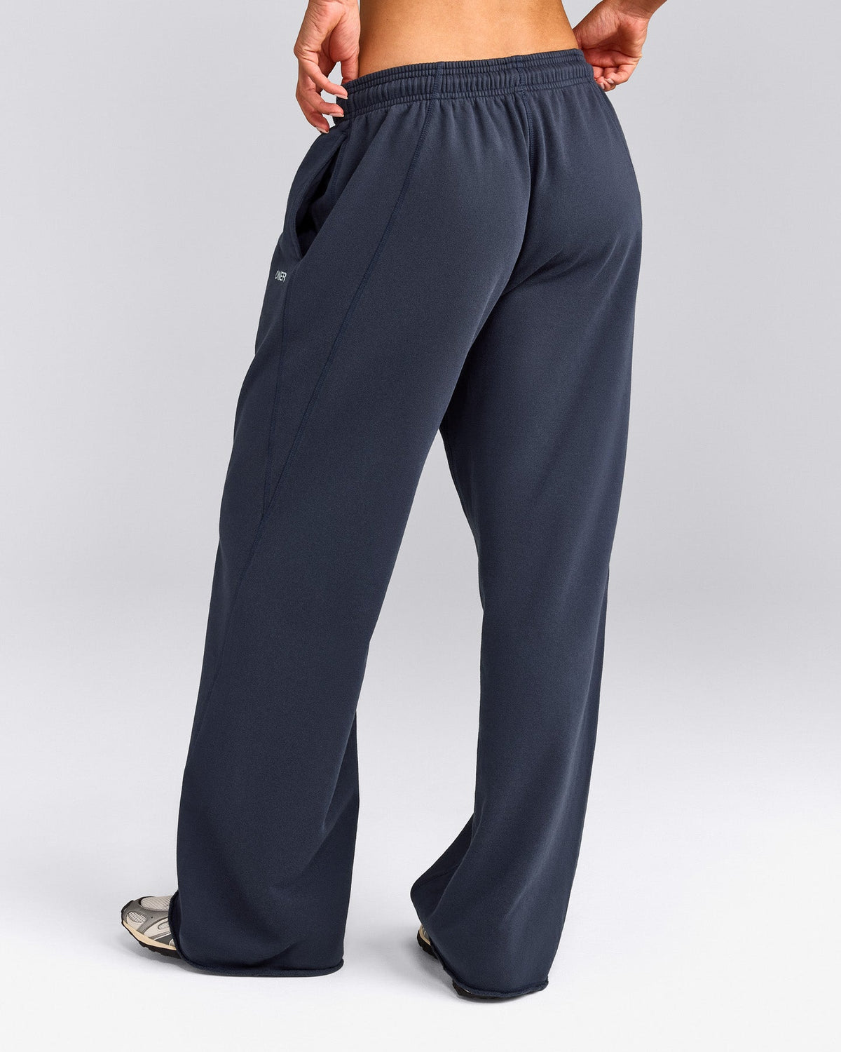 Oner Active Cotton Vintage Lounge Wide Leg Sweatpants | Washed True Blue