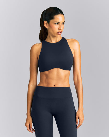 Oner Active SoftMotion™ High Neck Sports Bra | True Blue
