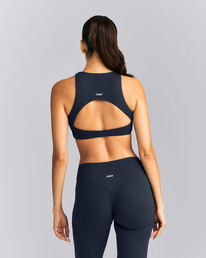 Oner Active SoftMotion™ High Neck Sports Bra | True Blue