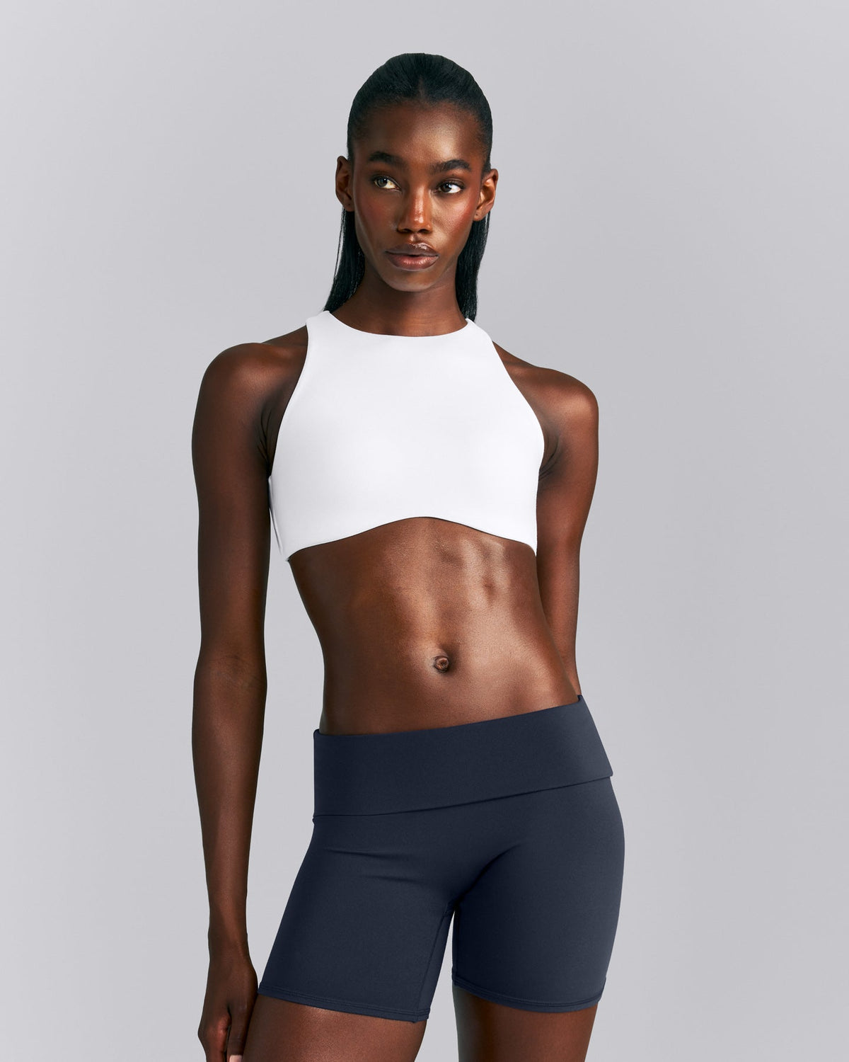 Oner Active SoftMotion™ High Neck Sports Bra | White
