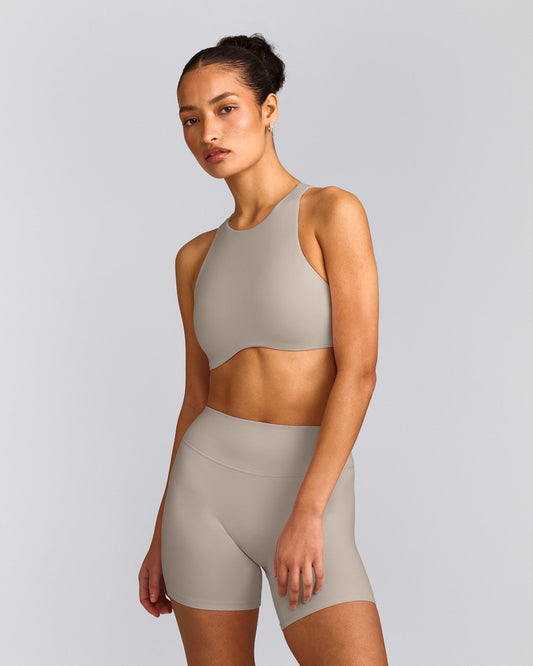 Oner Active SoftMotion™ High Neck Sports Bra | Warm Sand