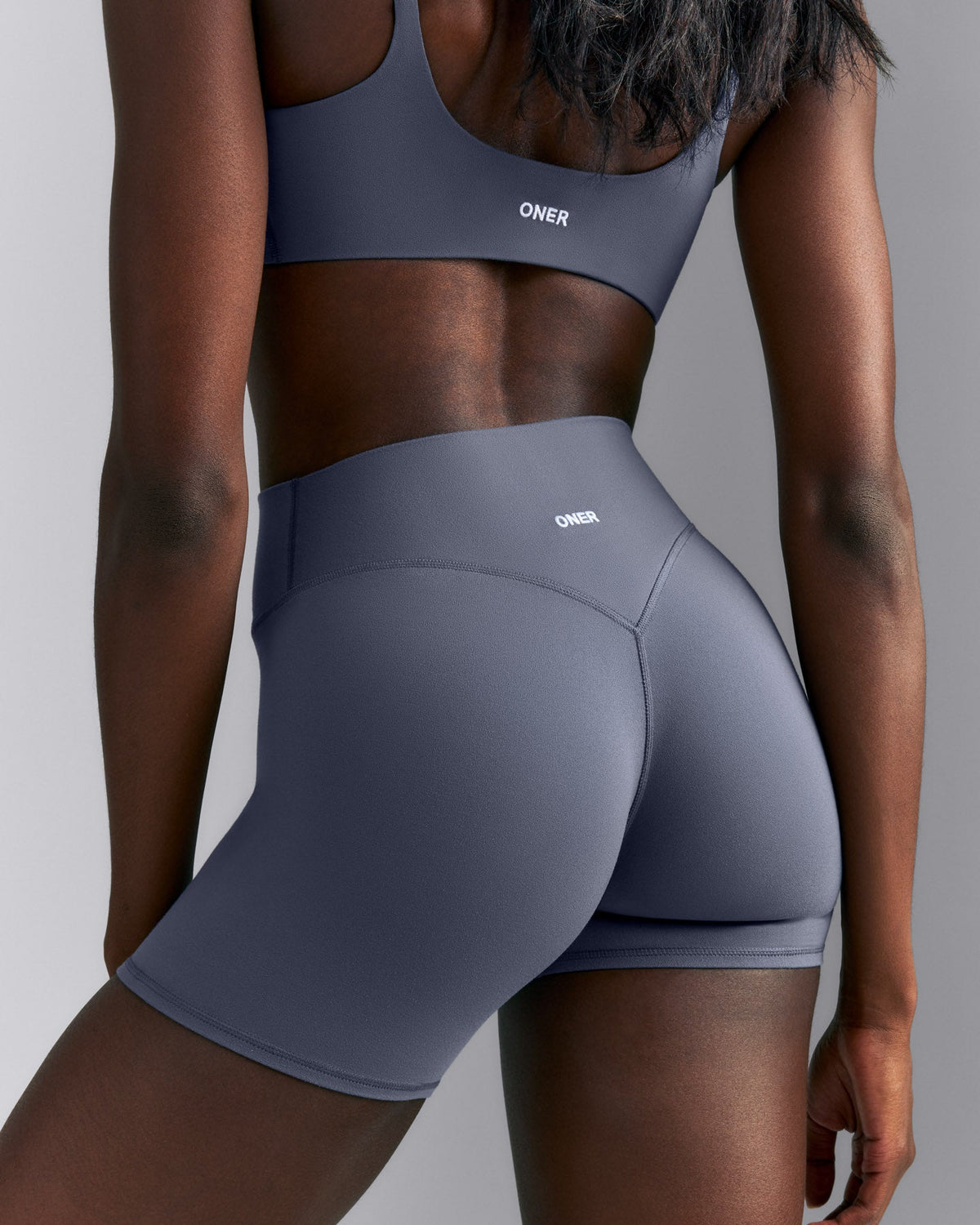 Oner Active SoftMotion™ High Waisted Shorts 6" | Granite Blue