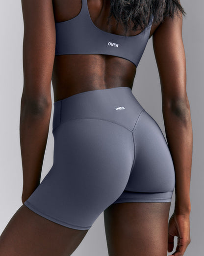 Oner Active SoftMotion™ High Waisted Shorts 6" | Granite Blue