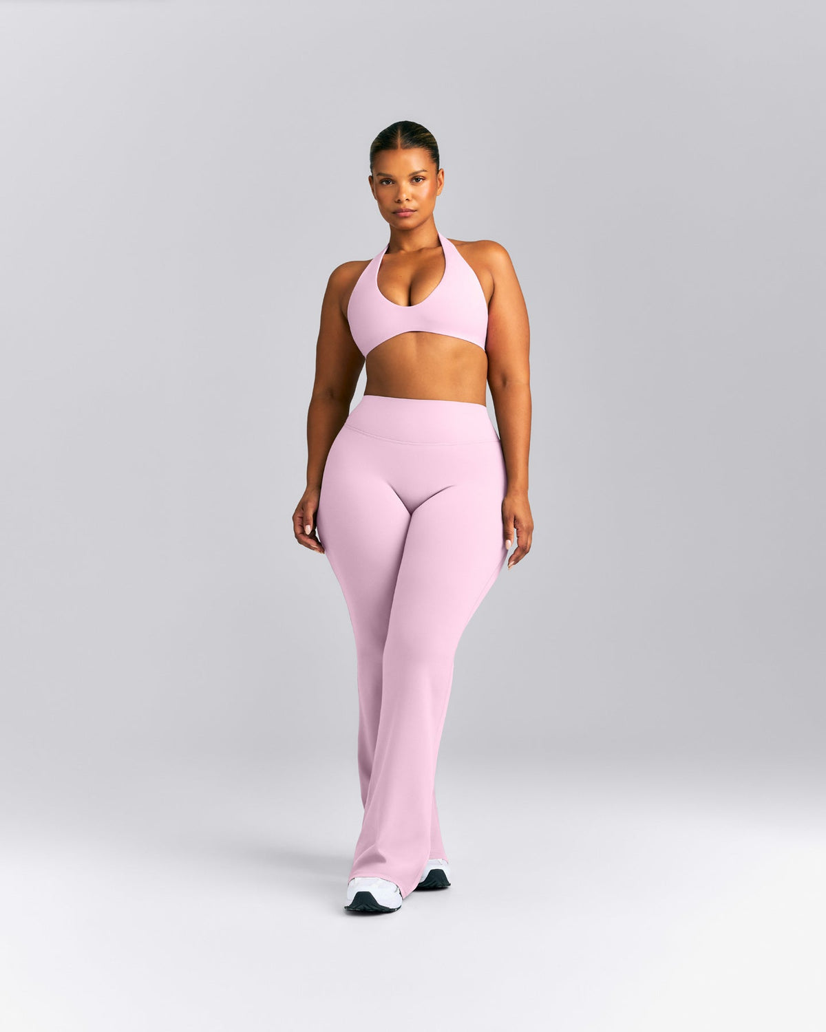 Oner Active SoftMotion™ Minimal Halter Neck Bralette | Chalk Pink