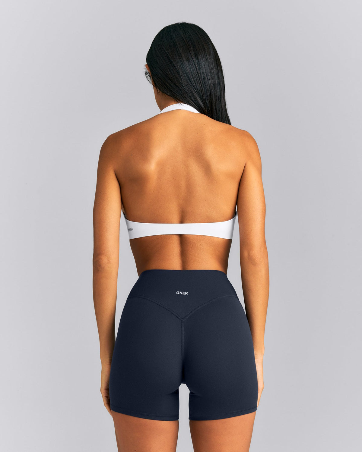Oner Active SoftMotion™ Minimal Halter Neck Bralette | White