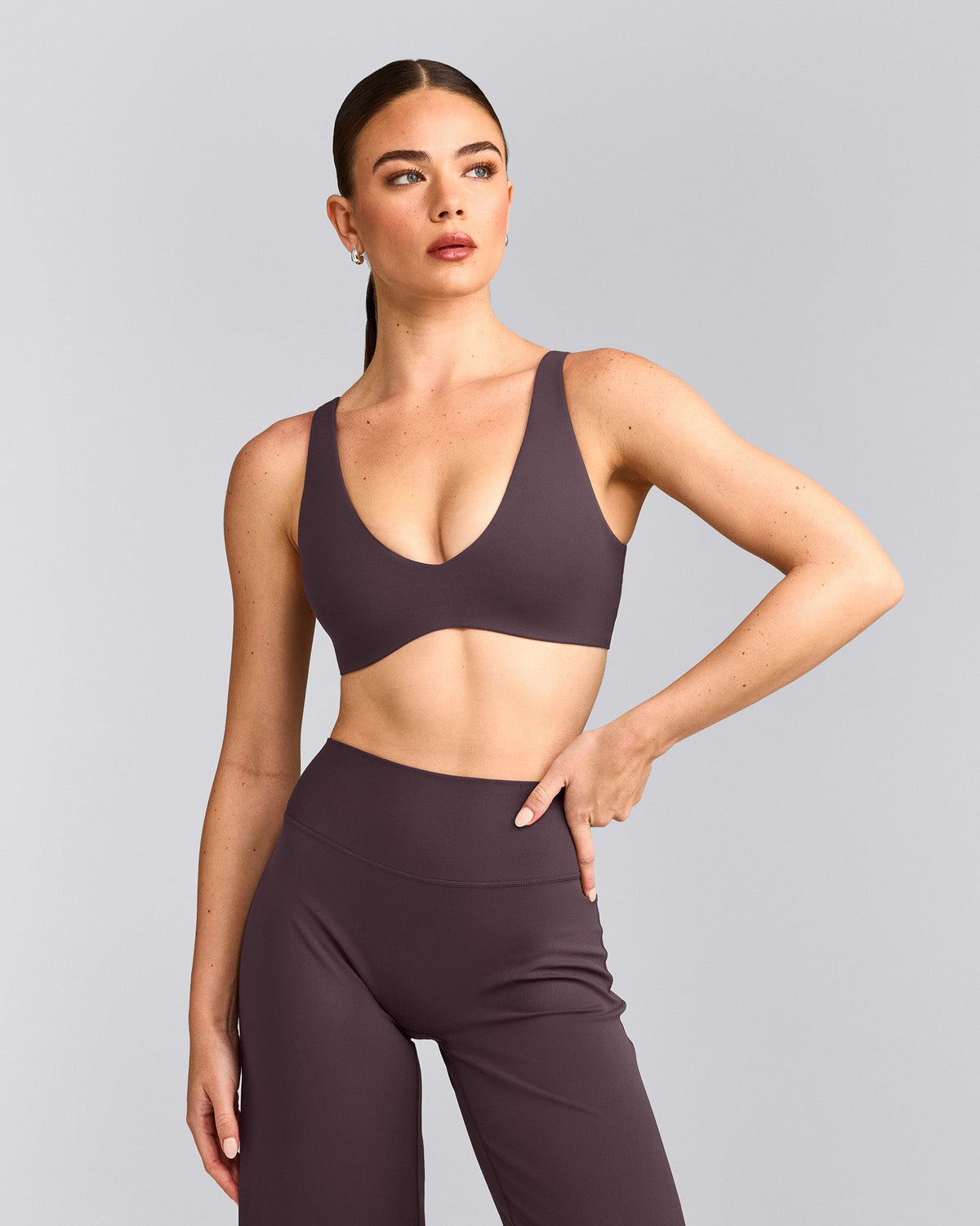 Oner Active SoftMotion™ Scoop Back Bralette | Dark Umber Brown